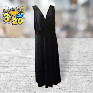 Lane Bryant black midi dress size 14-16